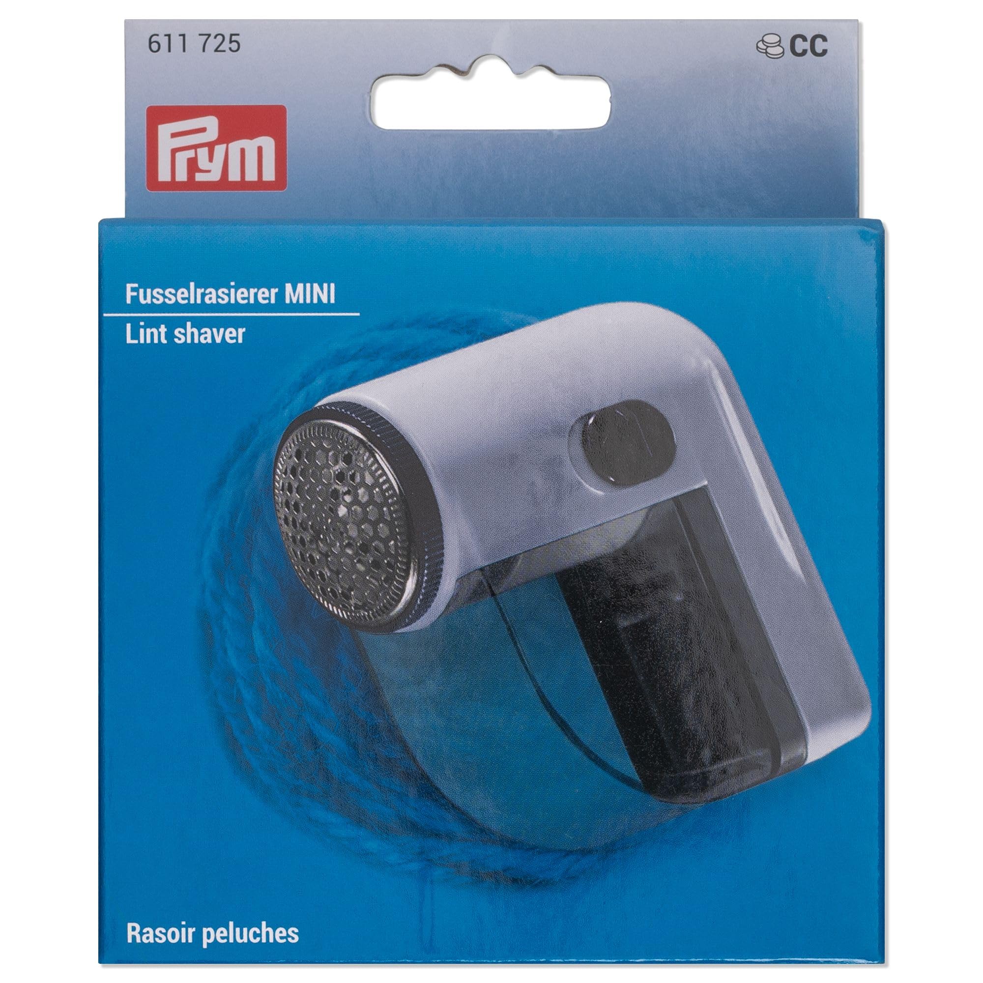 prym-mini-fusselentferner-stoffrasierer-lila-wei-batteriebetrieben image 1