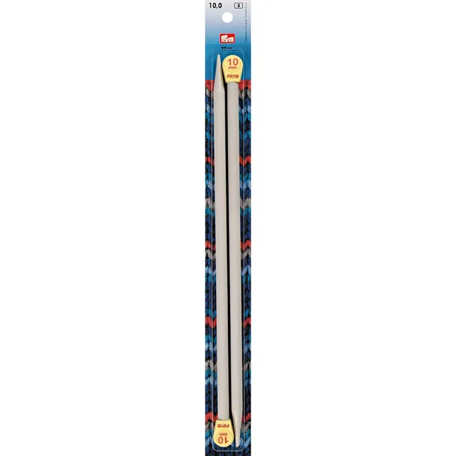 prym-jackenstricknadeln-kunststoff-10-mm-x-35-cm-grau-2-st-ck image 1