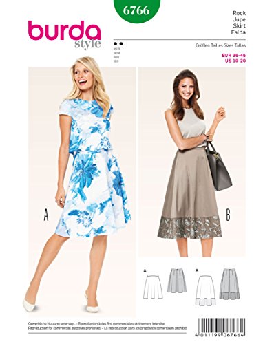 burda-style-6766-schnittmuster-damen-rock image 4
