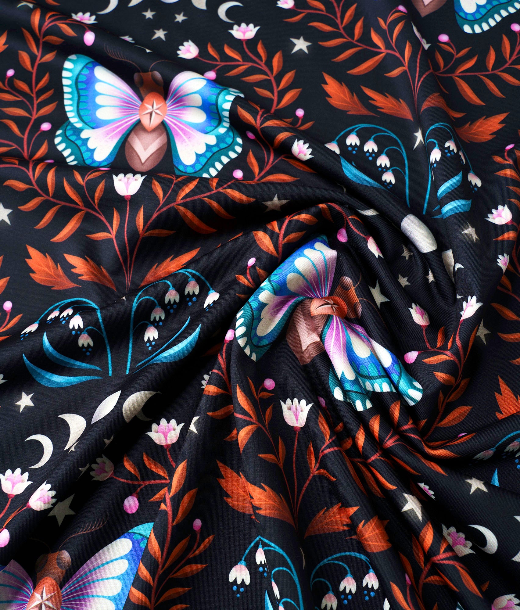 albstoffe-performance-luna-moth-black-activewear-stoff-meterware image 2