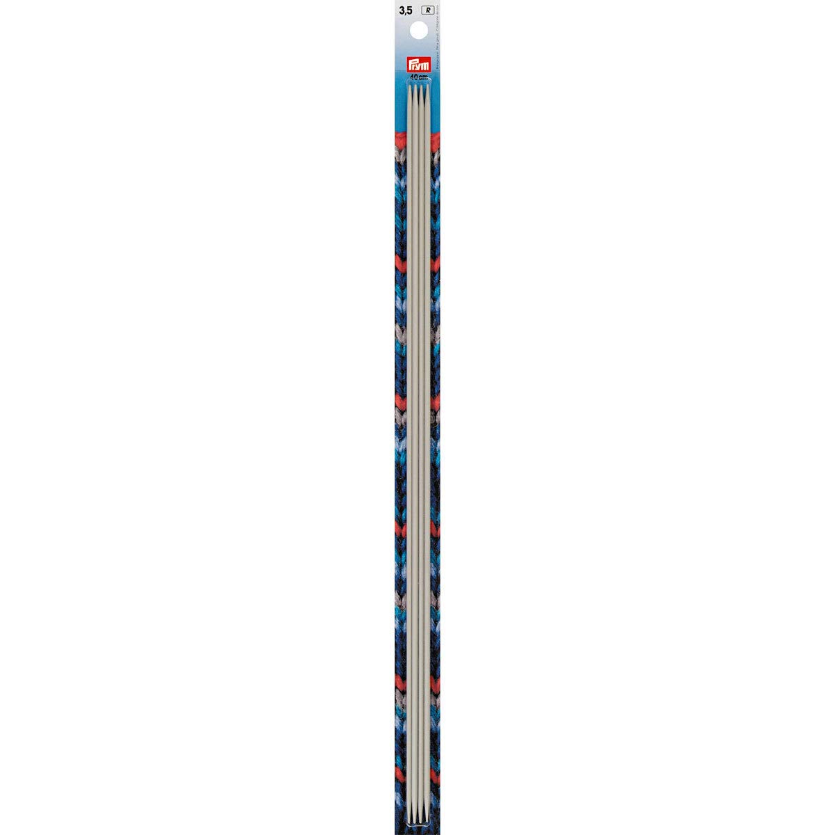 prym-191552-strumpfstricknadeln-alu-40-cm-3-5-mm-grau image 1