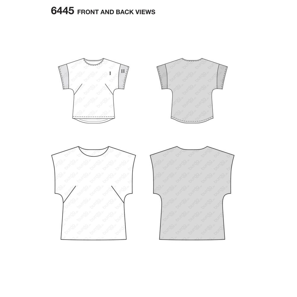 burda-style-6445-damen-t-shirt-gr-46-60-n-hlevel-1 image 3