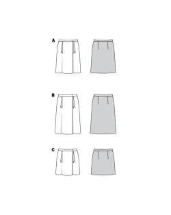 burda-style-6084-schnittmuster-damen-rockvariationen-gr-34-44-super-leicht image 4