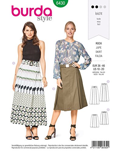burda-style-6430-schnittmuster-faltenrock-damen-gr-34-46 image 6