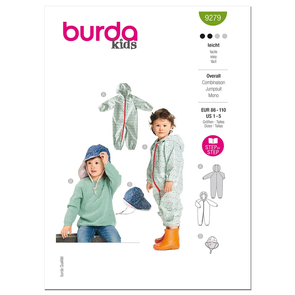 burda-9279-schnittmuster-overall-kids-gr-86-110-level-2-leicht image 1