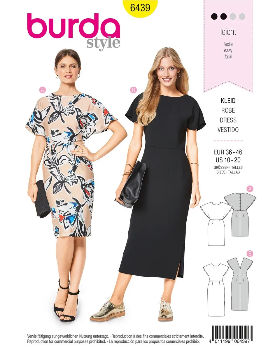 burda-style-schnittmuster-6439-kleid-damen-gr-36-46 image 1