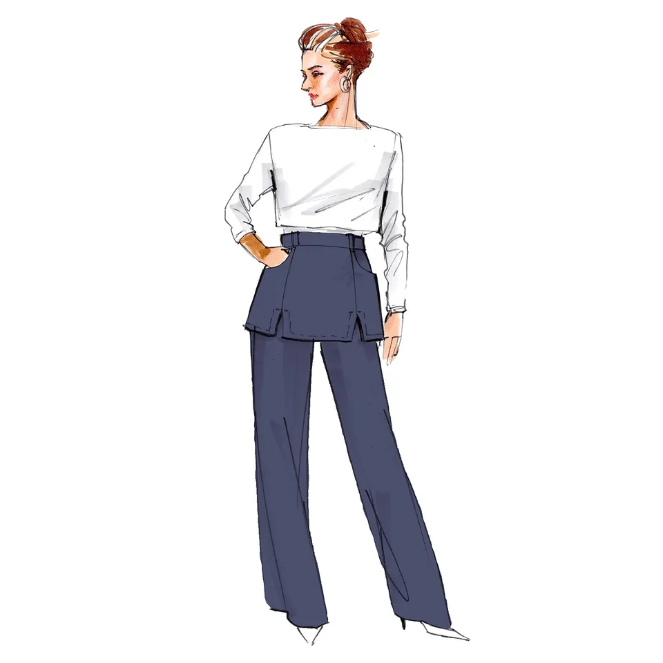 schnittmuster-berlin-chicago-rockhose-skousers-damen-schnittmuster-ebook-beamer image 1