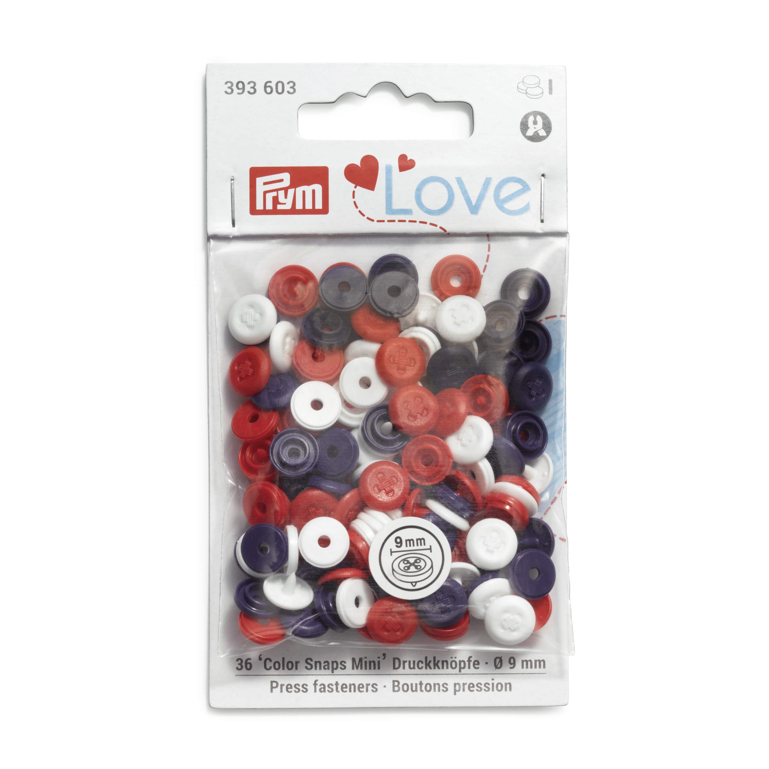 prym-love-color-snaps-mini-druckkn-pfe-wei-rot-marine image 1