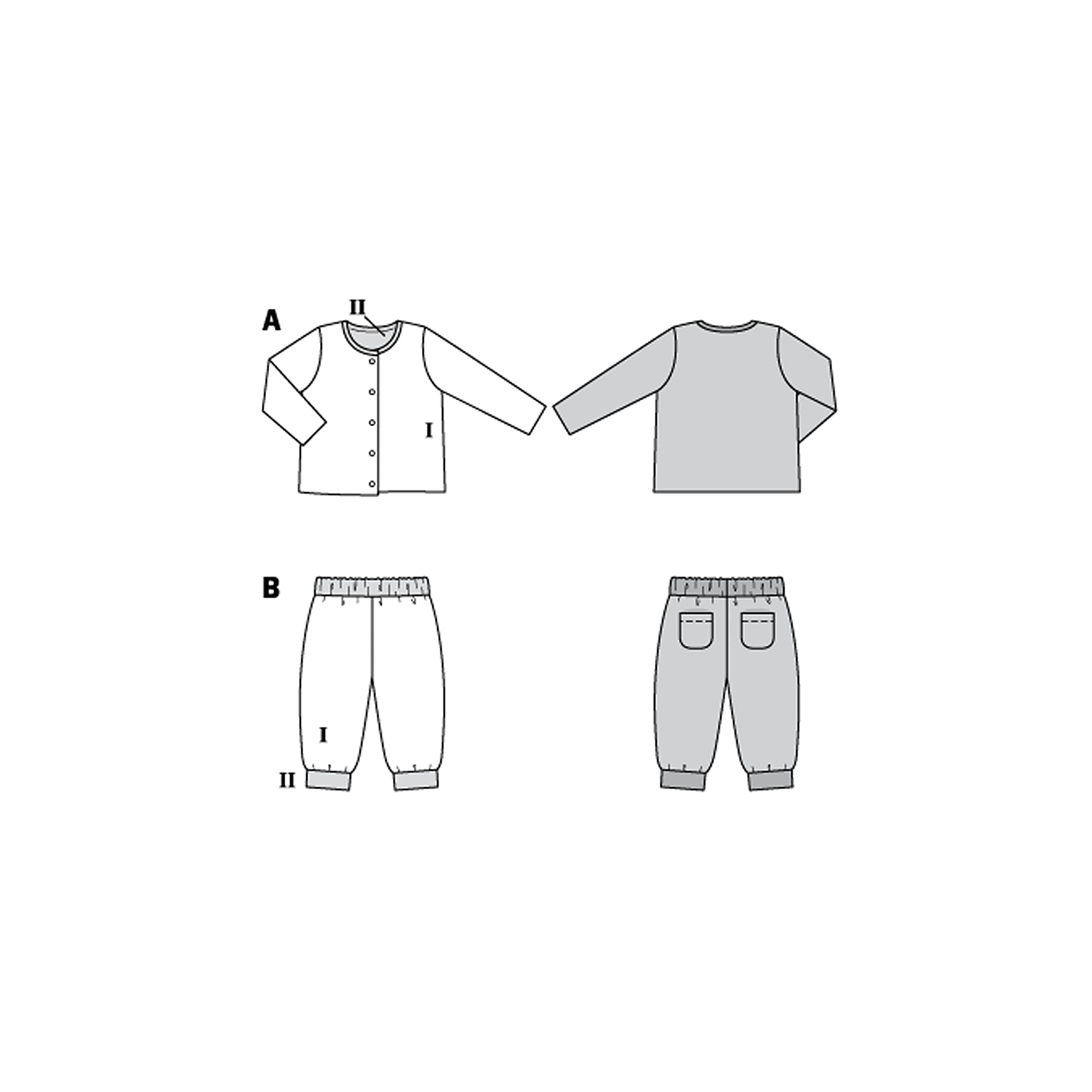 burda-style-9293-baby-jacke-und-hose-gr-56-98-wendbares-papierschnittmuster image 7