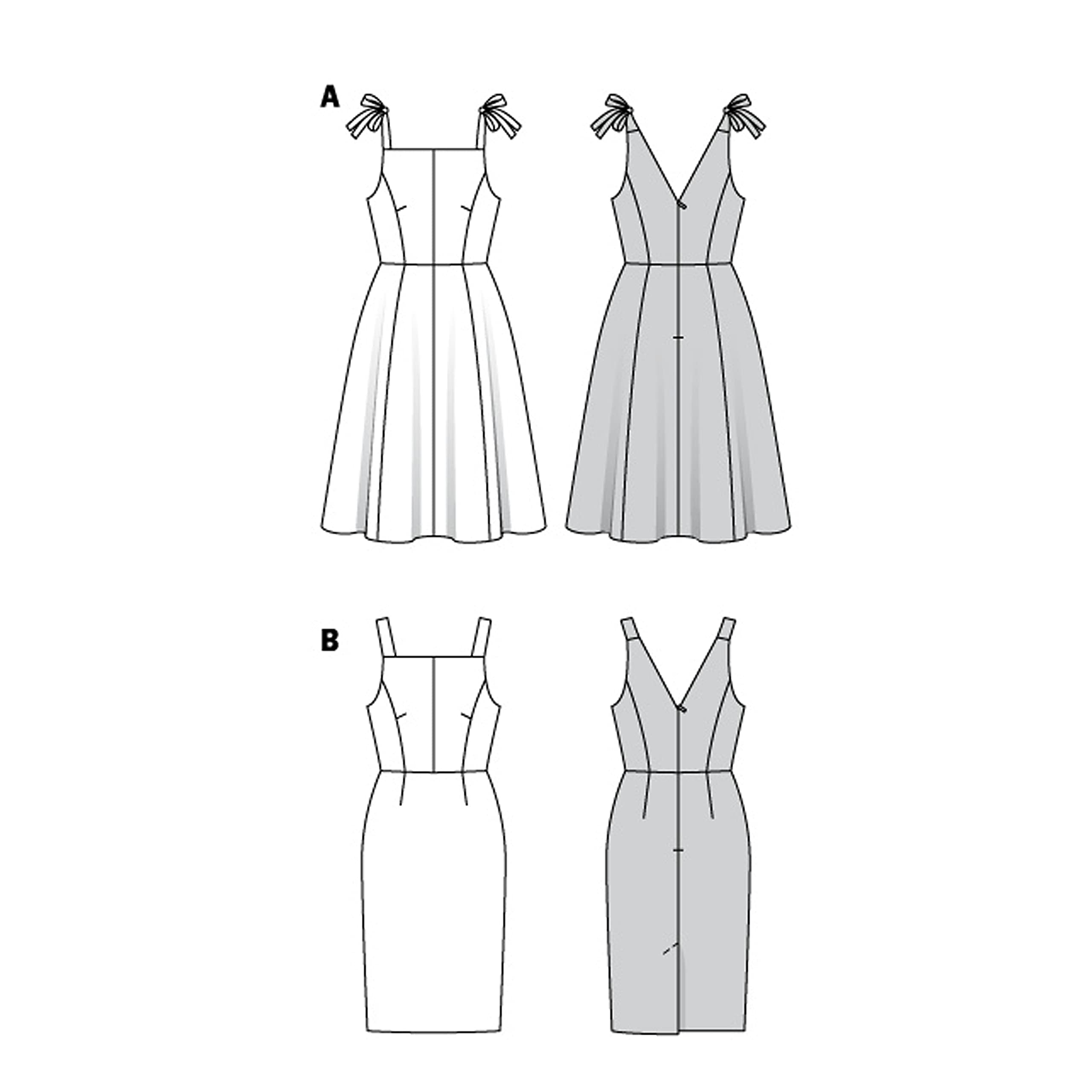 burda-style-schnittmuster-set-sommerkleider-2-kleider-damen-gr-34-44 image 5