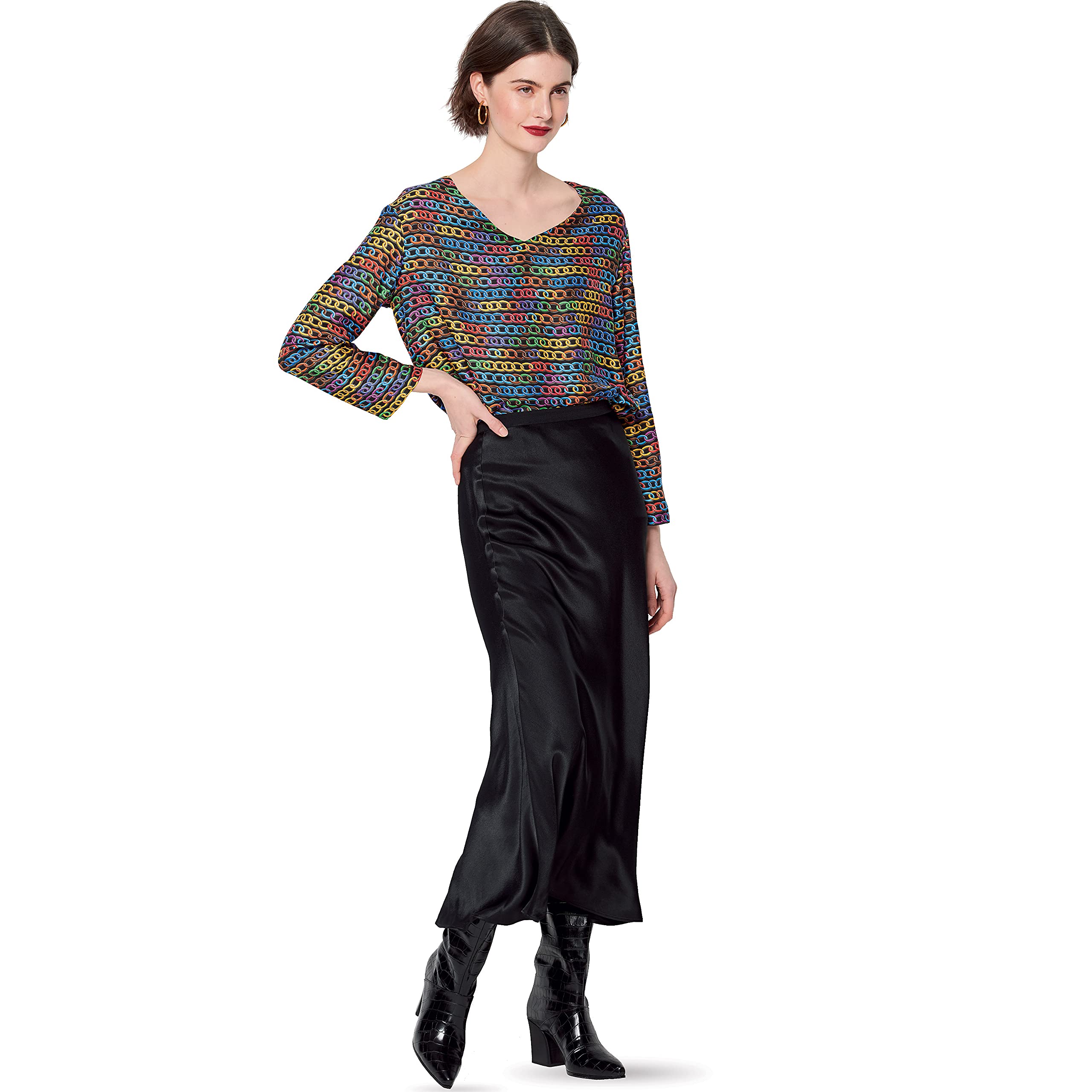 burda-style-schnittmuster-set-bluse-und-kleid-damen-34-44 image 8