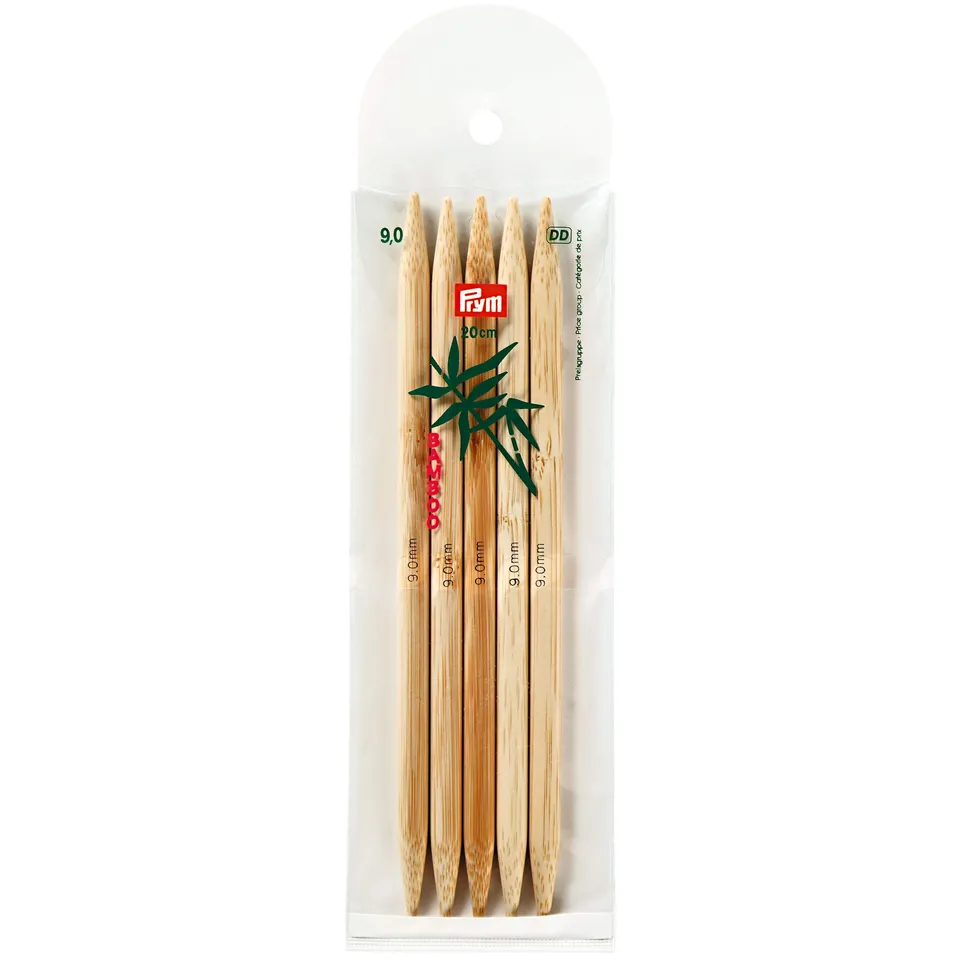 prym-221220-strumpfstricknadeln-20-cm-9-00-mm-bambus image 1