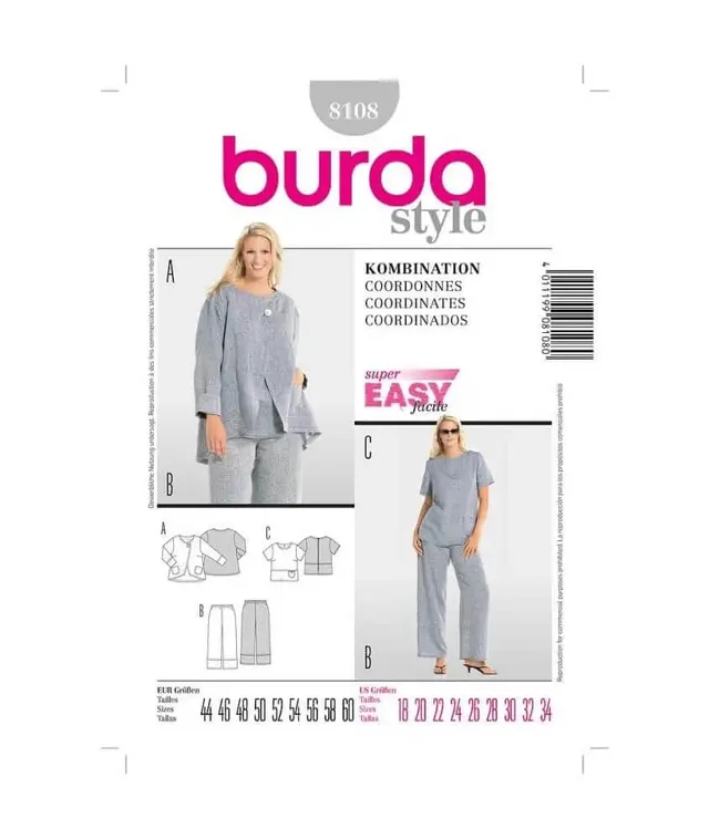 burda-style-8108-schnittmuster-kombination-gr-44-60 image 1