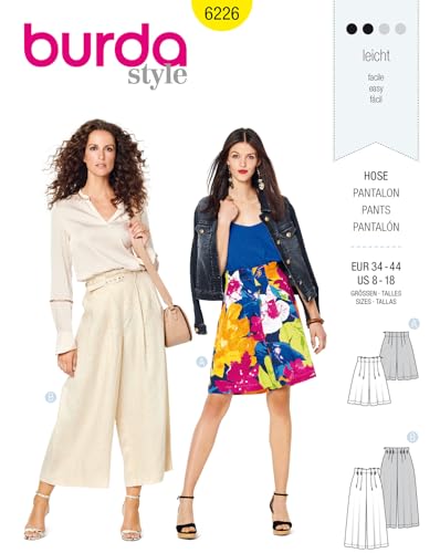 burda-style-6226-schnittmuster-damen-shorts-und-culotte-gr-34-44 image 5