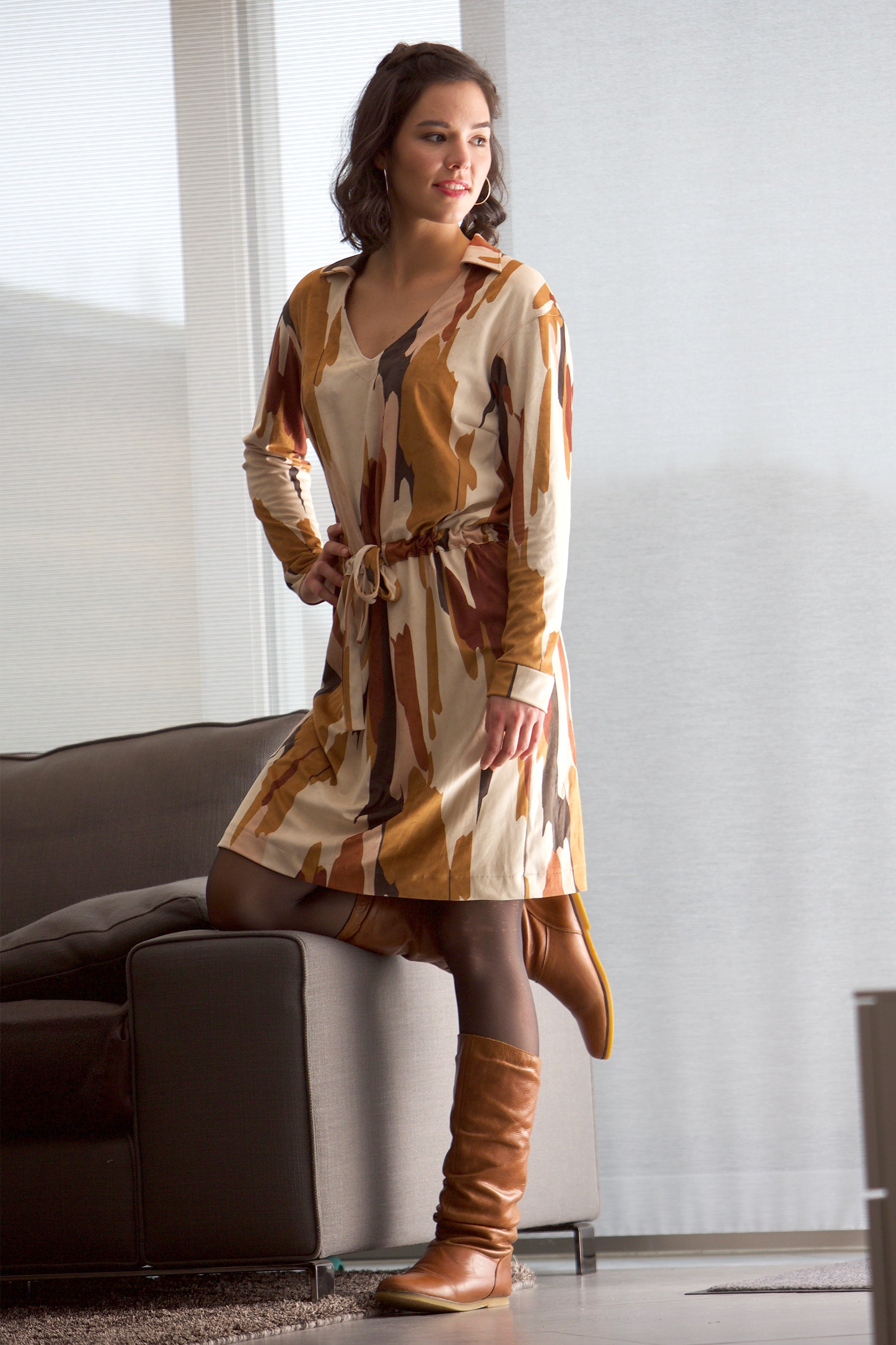 schnittmuster-berlin-liem-jerseykleid-damen-mit-tunnelzug image 5