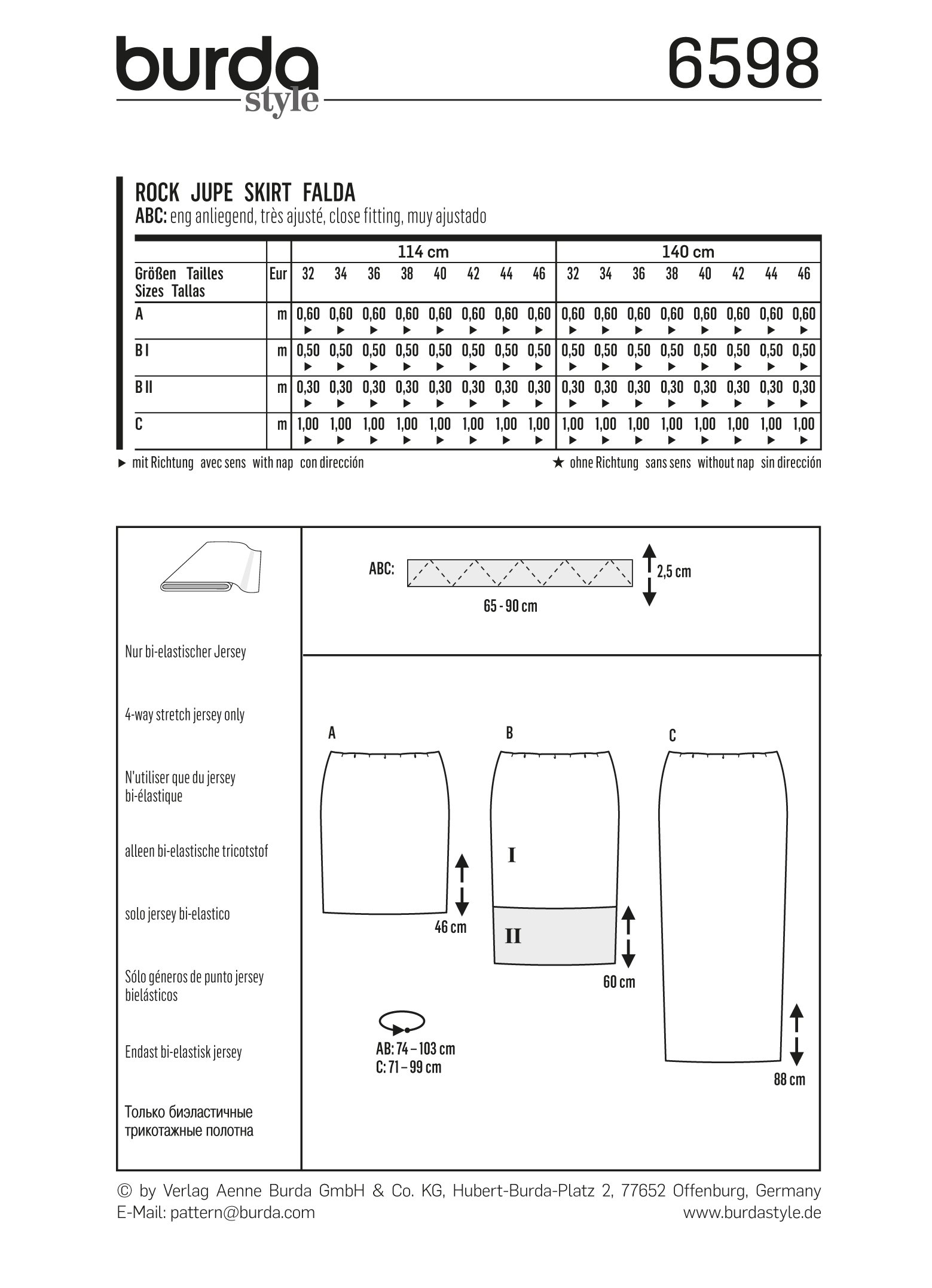 burda-style-schnittmuster-b6598-schmaler-jersey-rock-gr-6-20 image 5