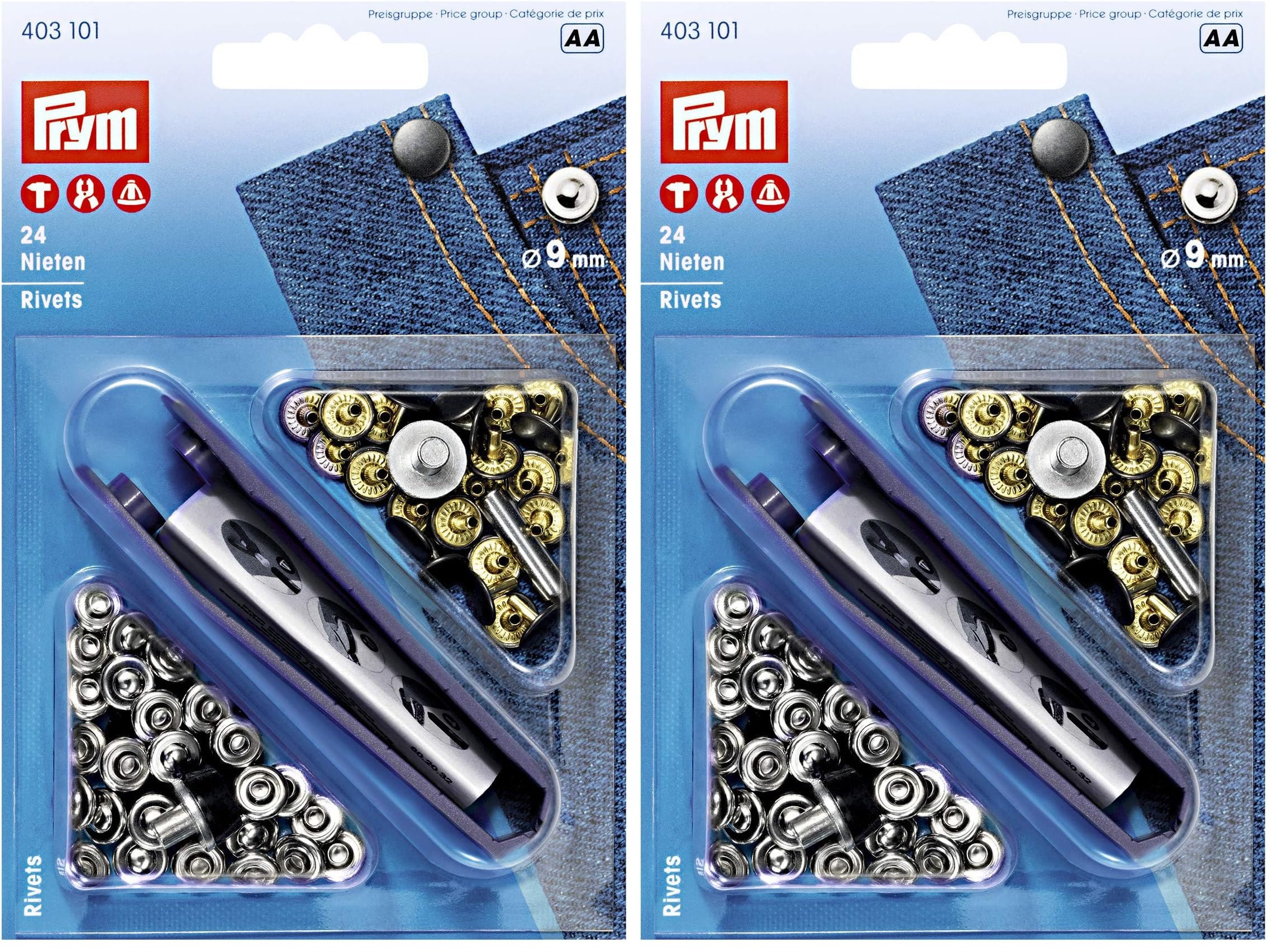 prym-403101-nieten-messing-9-mm-silberfarbig-alteisen image 2
