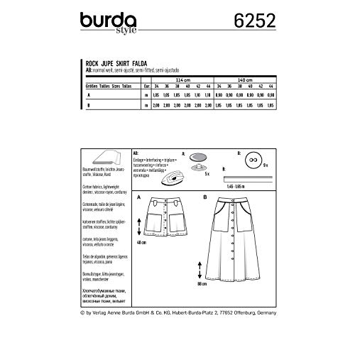 burda-style-6252-damen-mini-und-midirock-schnittmuster-gr-34-44 image 7