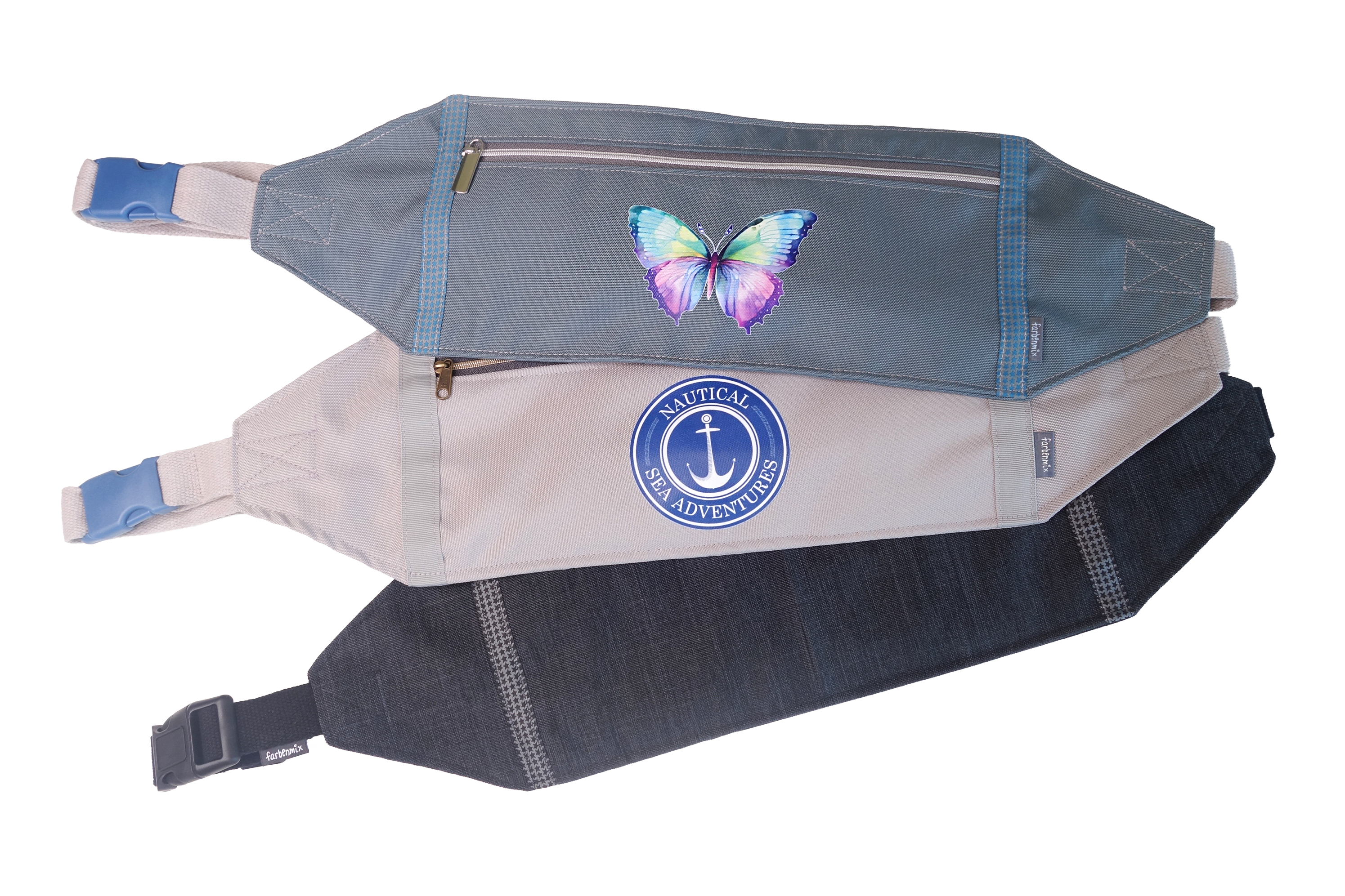 farbenmix-secretbag-flache-bauchtasche-schnittmuster-ebook image 8