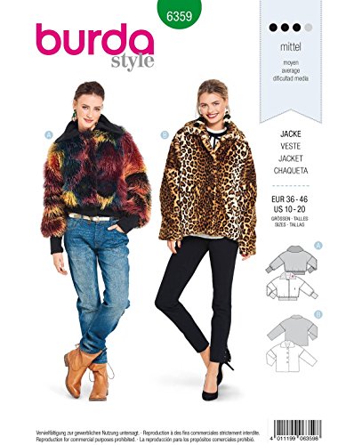 burda-6359-schnittmuster-damen-jacke-gr-38-48-papierschnitt image 3