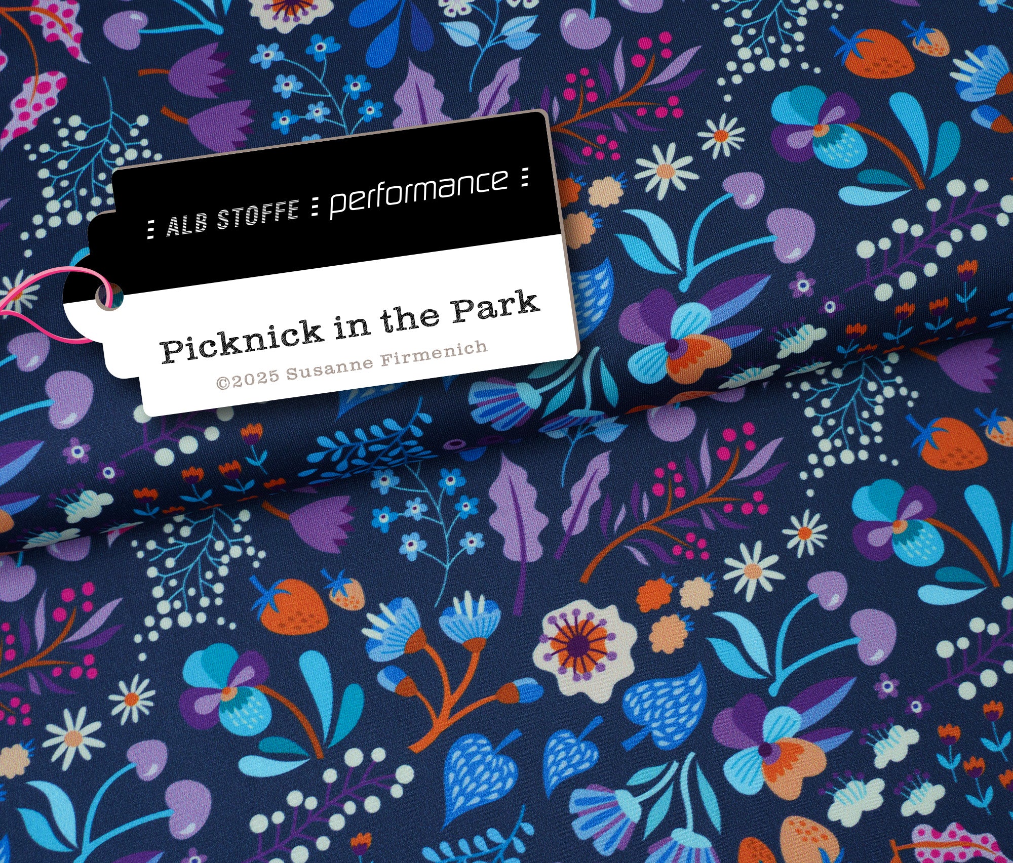 albstoffe-performance-bio-jersey-meterware-picknick-in-the-park-navy image 1