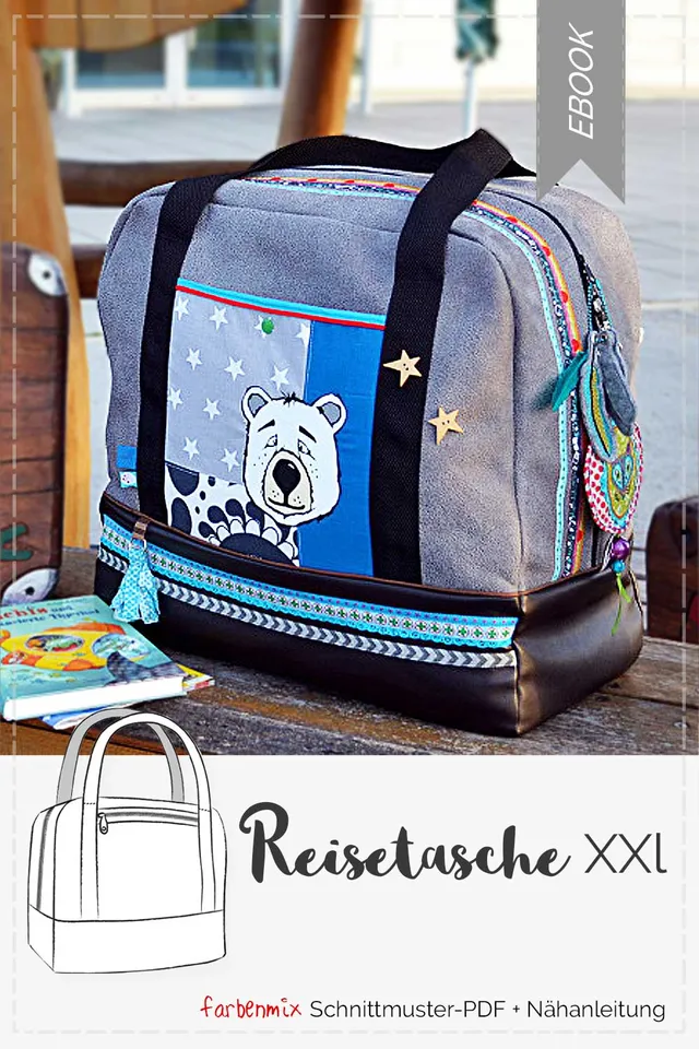 farbenmix-taschenspieler-reisetasche-xxl-kreativ-ebook-schnittmuster image 1