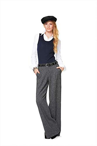 burda-style-6856-schnittmuster-damen-hose-bundfalten-marlene-hose-hosentr-ger image 5