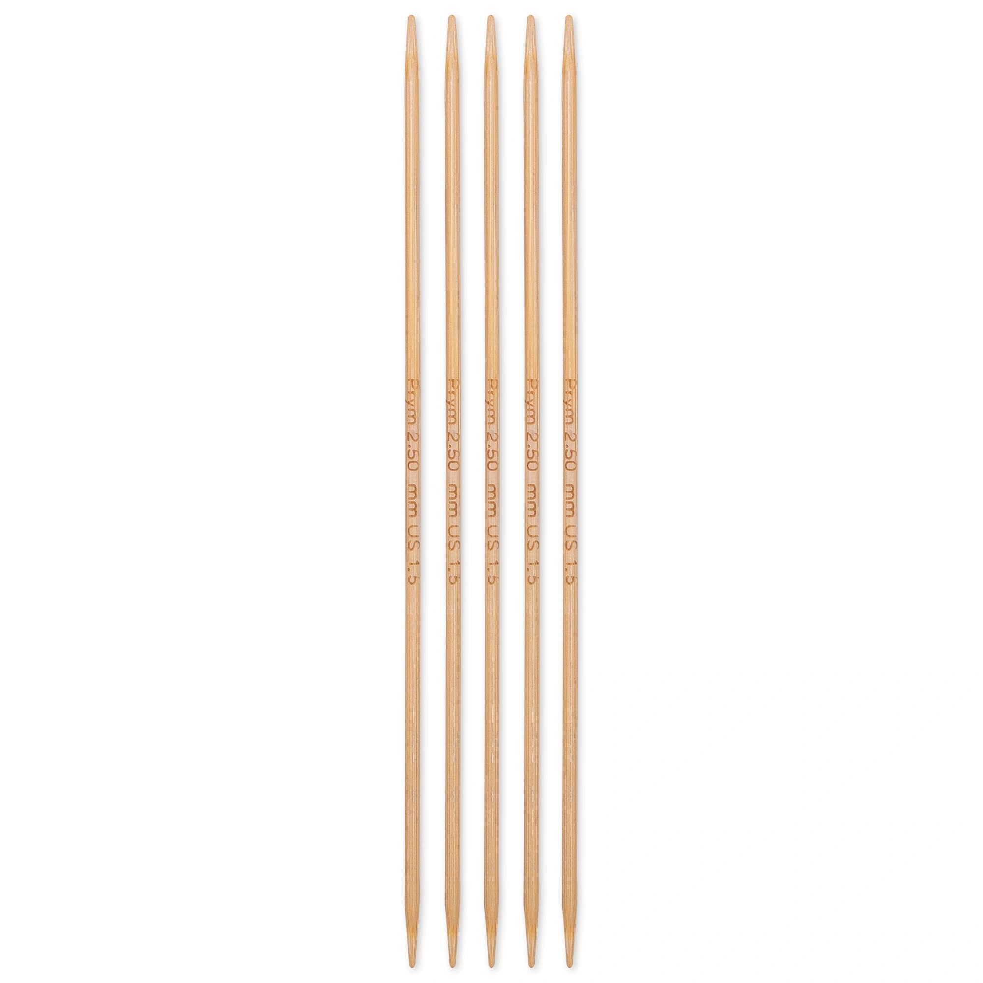 prym-222201-strumpfstricknadeln-prym-1530-bambus-15-cm-2-5-mm-holzfarben image 2