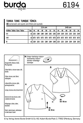 burda-style-6194-tunika-damen-gr-44-54-papierschnittmuster-level-2 image 4