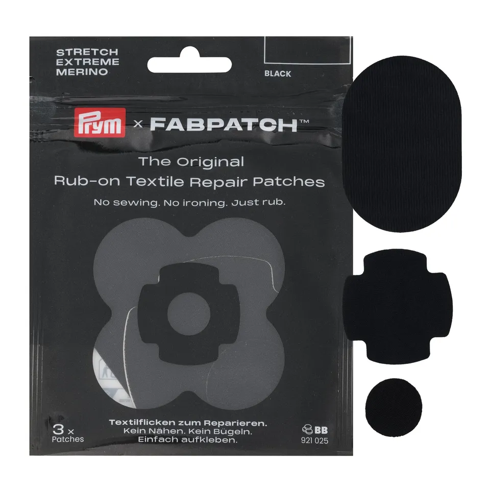 prym-921025-fabpatch-repair-kit-schwarz-3-st-ck-stretch-merino-extreme image 1