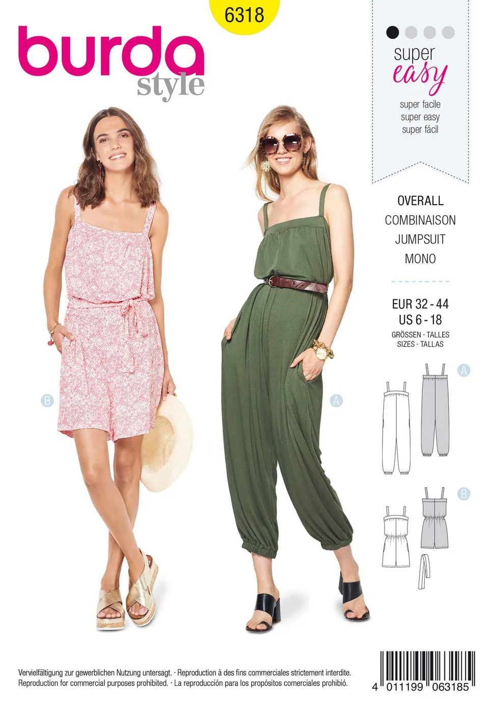 burda-style-6318-jersey-overall-damen-32-44-anf-nger image 1
