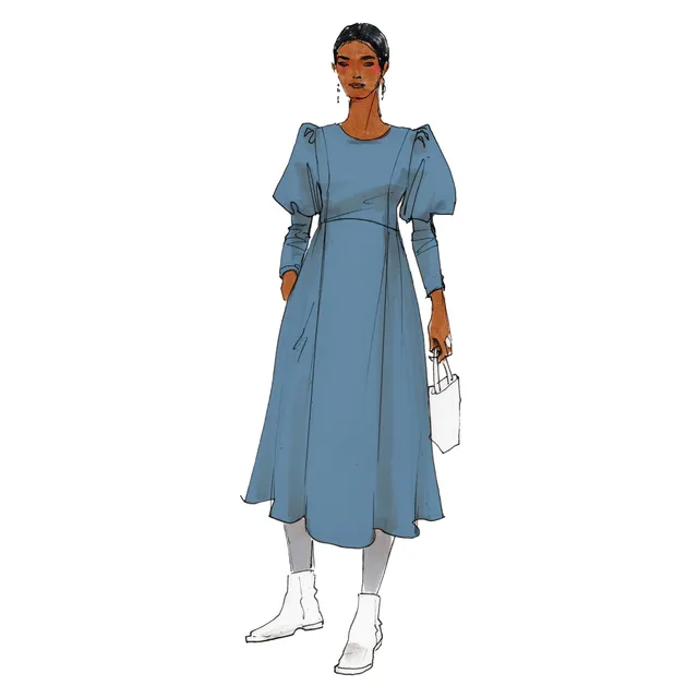 schnittmuster-berlin-premium-kleid-barcelona-jerseykleid-mit-patternhack-zum-pul image 1