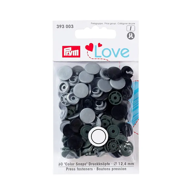 prym-393003-color-snaps-prym-love-druckknopf-12-4-mm-30-st-ck-grau image 1