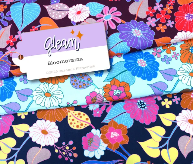 albstoffe-gleam-bloomorama-canvas-bio-meterware image 1