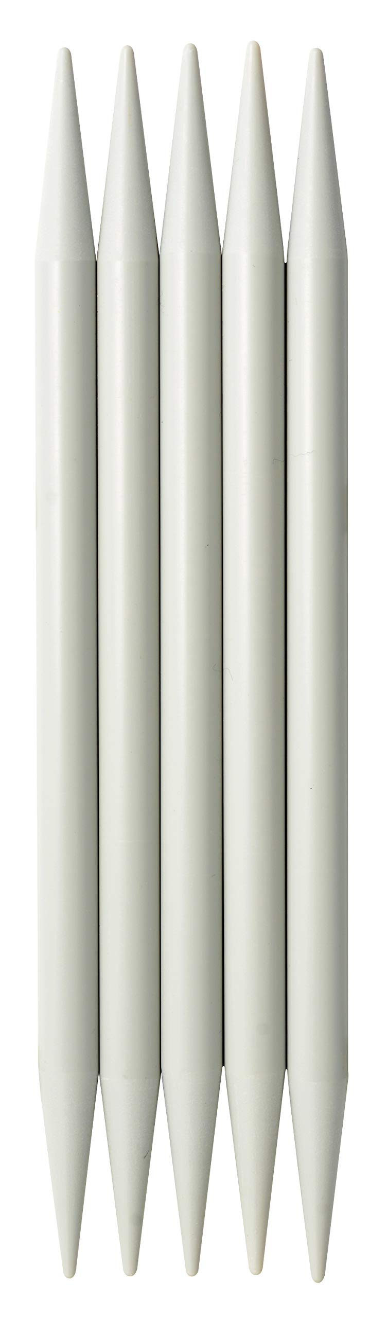prym-nadelspiel-20-cm-st-rke-10-0-mm-5er-strumpfstricknadeln-aluminium-perlgrau image 1