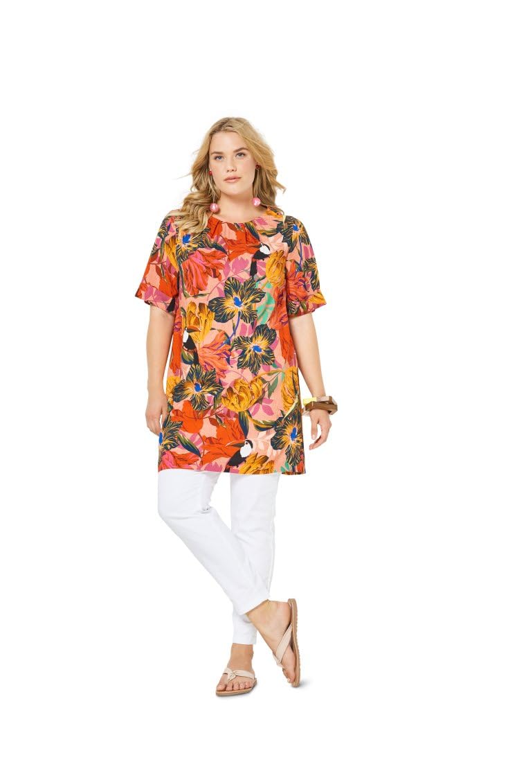 burda-style-6305-schnittmuster-damen-shirt-kleid-gr-46-60 image 2