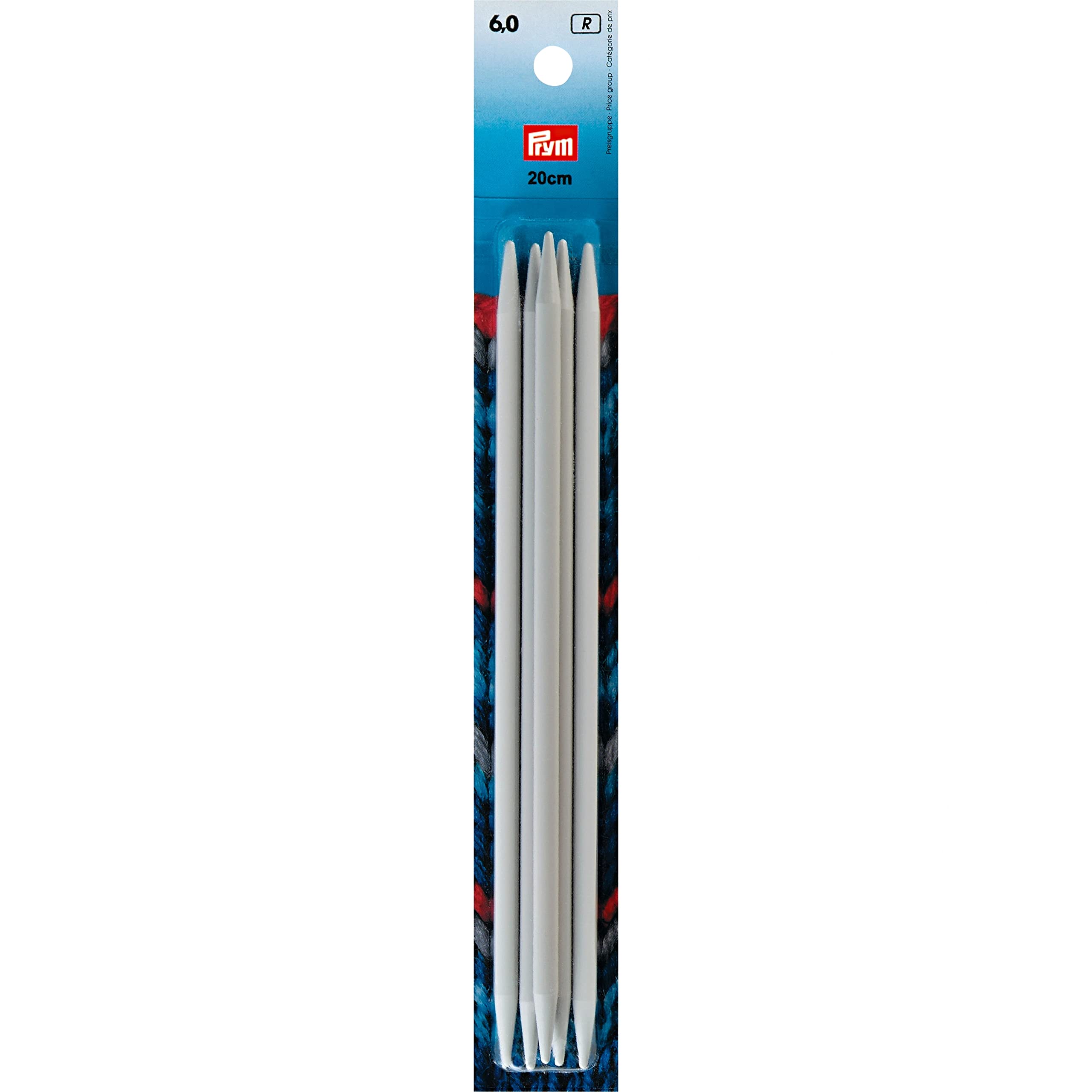 prym-218644-strumpfstricknadeln-kunststoff-20-cm-6-00-mm-grau image 1