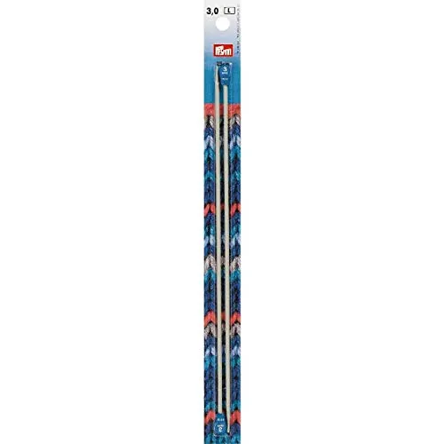 prym-191424-jackenstricknadeln-alu-25-cm-3-00-mm-grau image 1