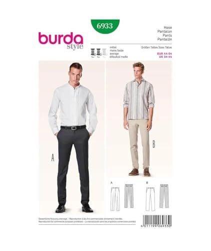 burda-style-6933-schnittmuster-herren-hosen-gerades-bein-gr-44-54 image 5