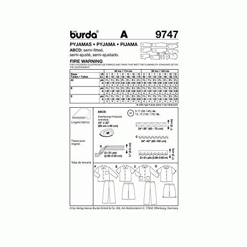 burda-style-9747-schnittmuster-pyjama-gr-98-170-kinder image 7