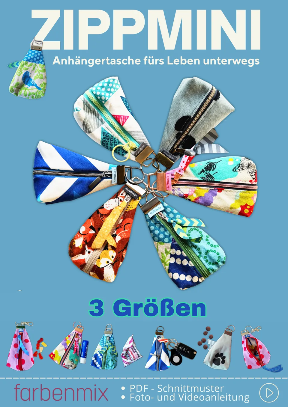 farbenmix-zippmini-anh-ngertasche-kreativ-ebook-3-gr-en image 1