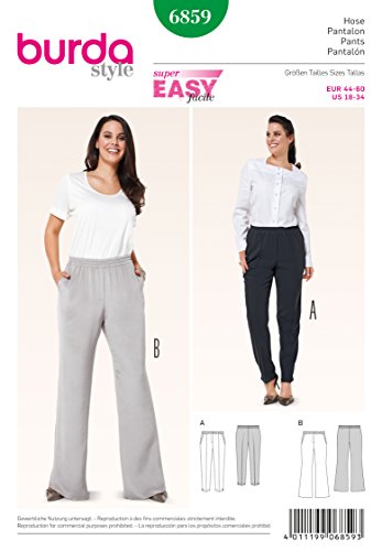 burda-style-6859-schnittmuster-damen-schlupfhosen-gr-44-60-sehr-einfach image 3