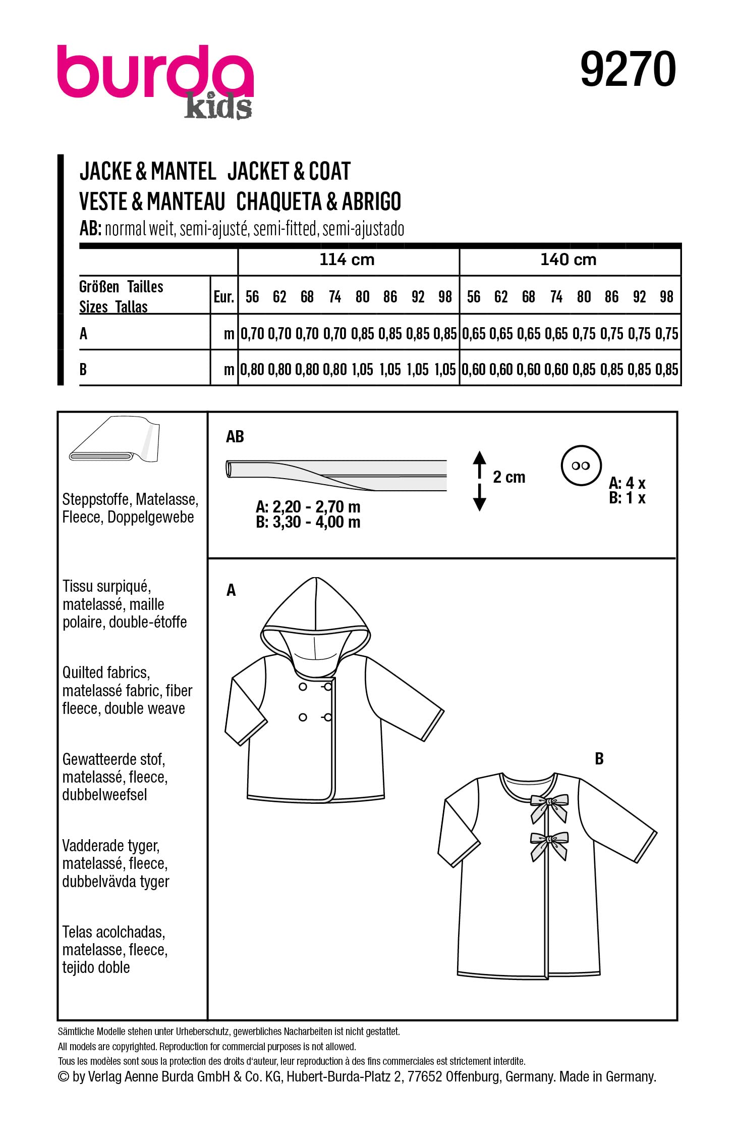 burda-style-9270-schnittmuster-jacke-und-mantel-kids-gr-56-98 image 2