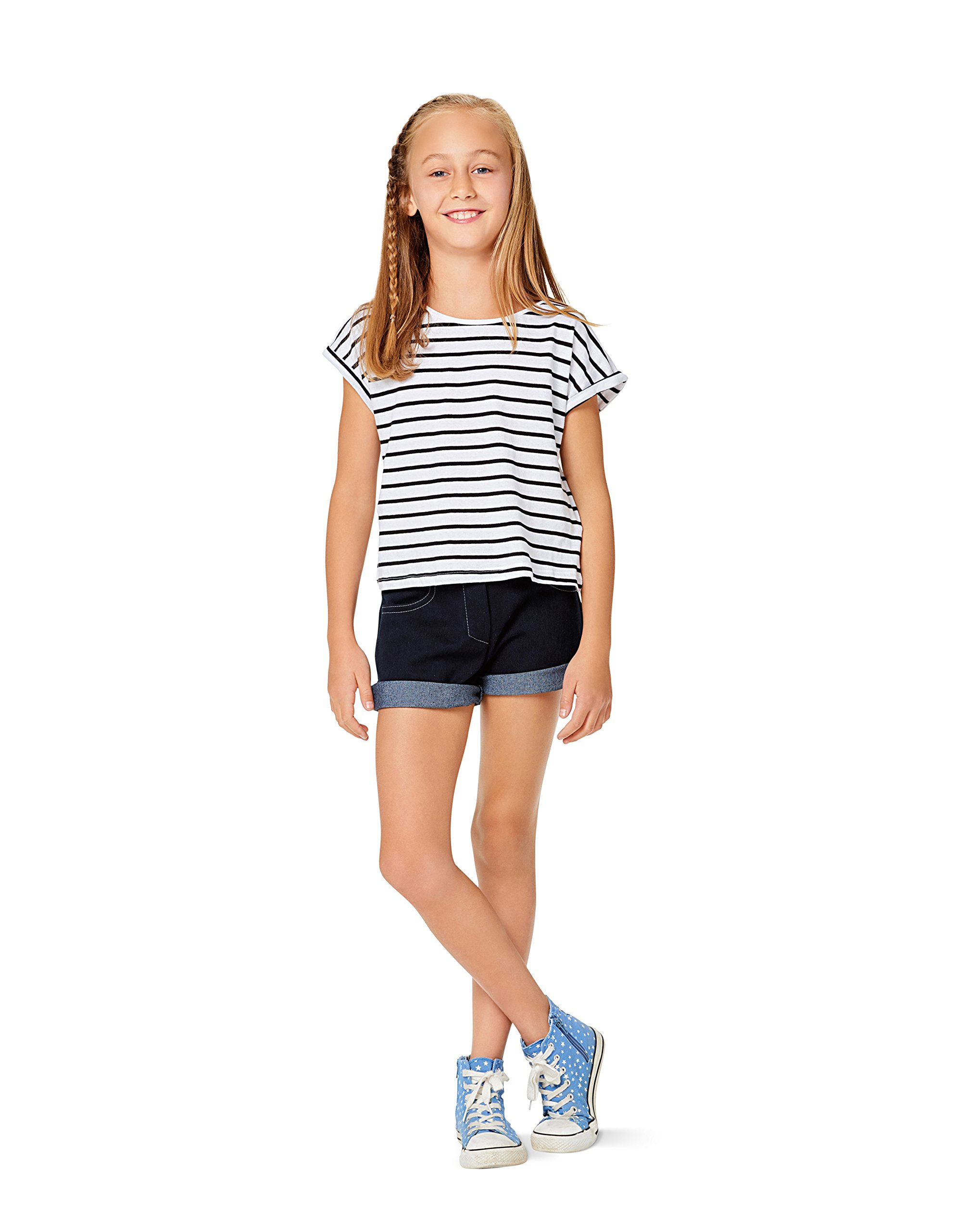 burda-9368-schnittmuster-kids-hose-jeans-shorts-gr-116-158-level-mittel image 2