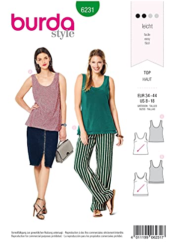 burda-style-schnittmuster-6231-tanktop-damen-34-44-aus-webstoff image 8