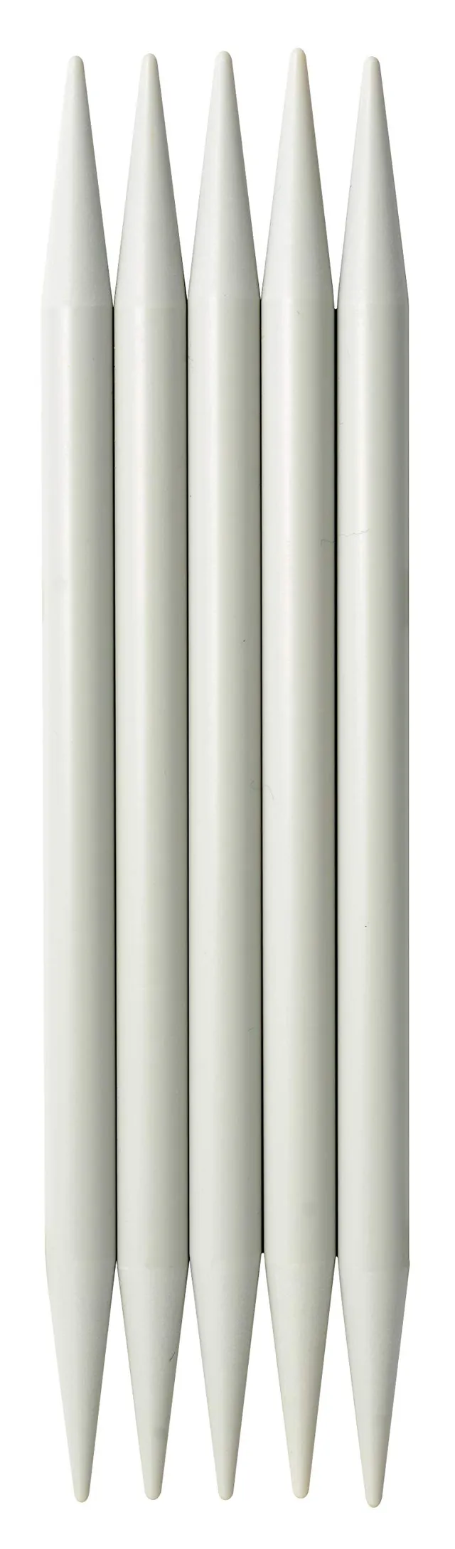 prym-nadelspiel-20-cm-st-rke-10-0-mm-5er-strumpfstricknadeln-aluminium-perlgrau image 1
