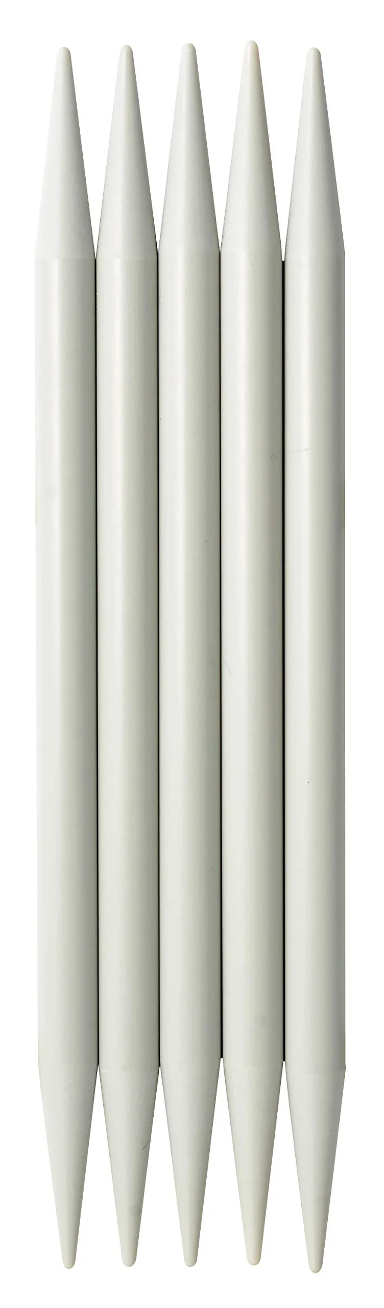prym-nadelspiel-20-cm-st-rke-10-0-mm-5er-strumpfstricknadeln-aluminium-perlgrau image 1