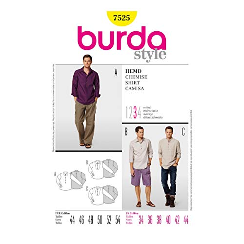 burda-style-7525-herren-hemd-papierschnittmuster-gr-44-54 image 7