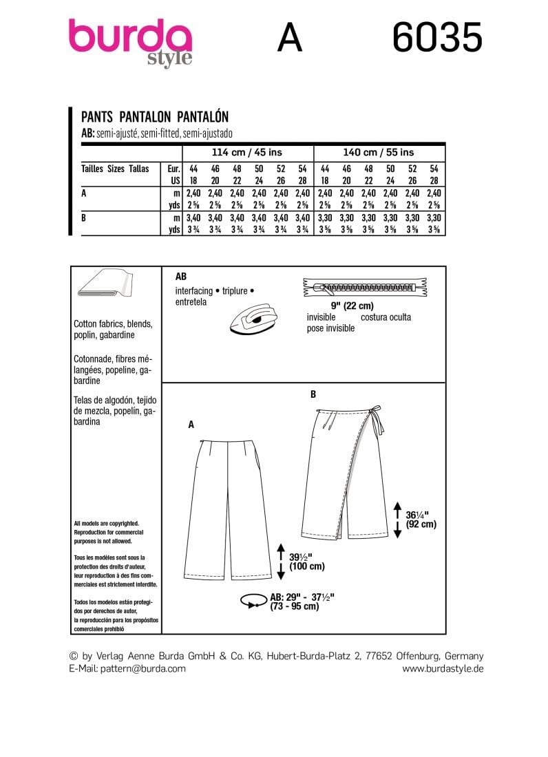 burda-style-6035-damen-hose-marlene-wickeloptik-papierschnittmuster-gr-44-54 image 8