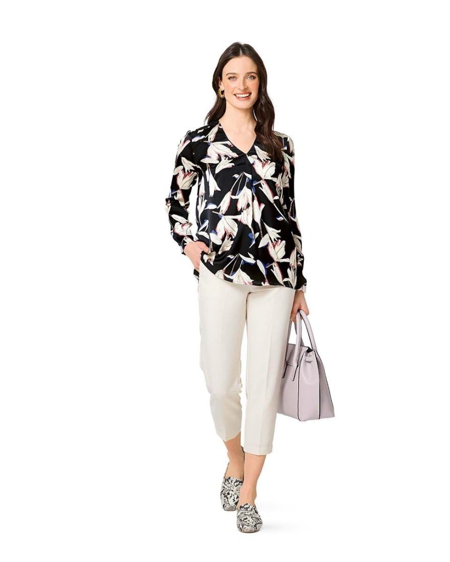 burda-style-schnittmuster-6278-damen-bluse-langarm-mit-v-ausschnitt-gr-36-46 image 3